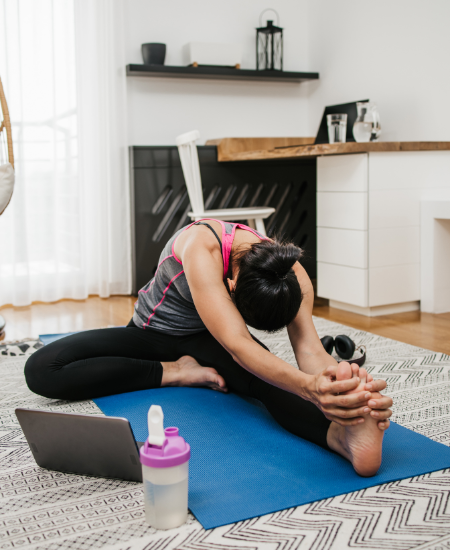 Create a Calm and Comfortable Space at Home online workout